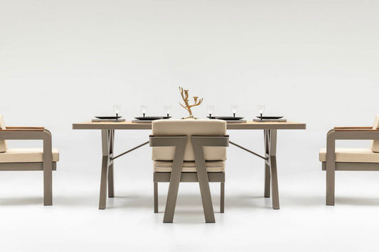 Atlantis Gartenlounge-Set Wetterfeste Holz Gartenmöbel Set 6 Personen für Outdoor Terassenmöbel