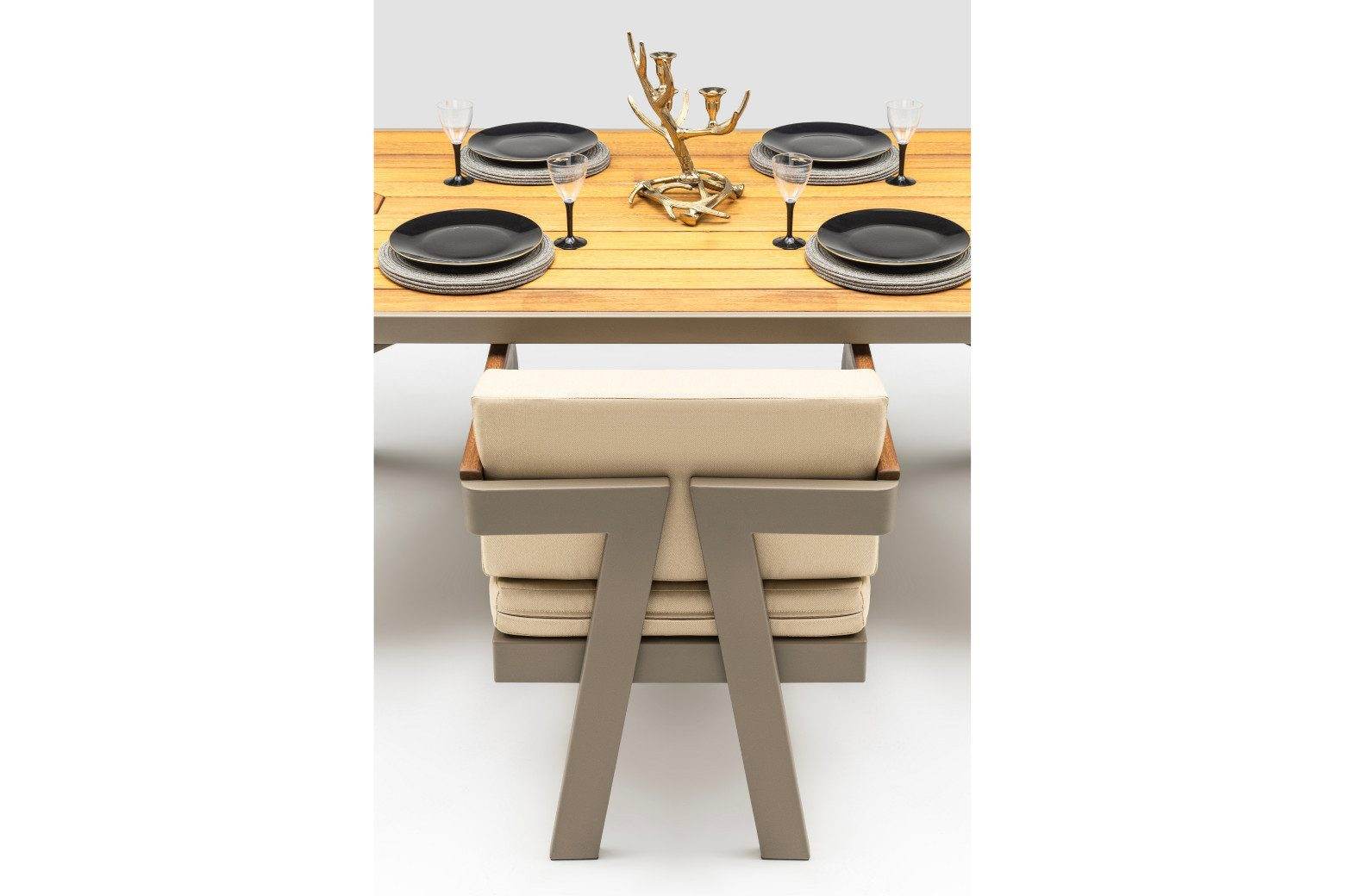 Atlantis Gartenlounge-Set Wetterfeste Holz Gartenmöbel Set 6 Personen für Outdoor Terassenmöbel