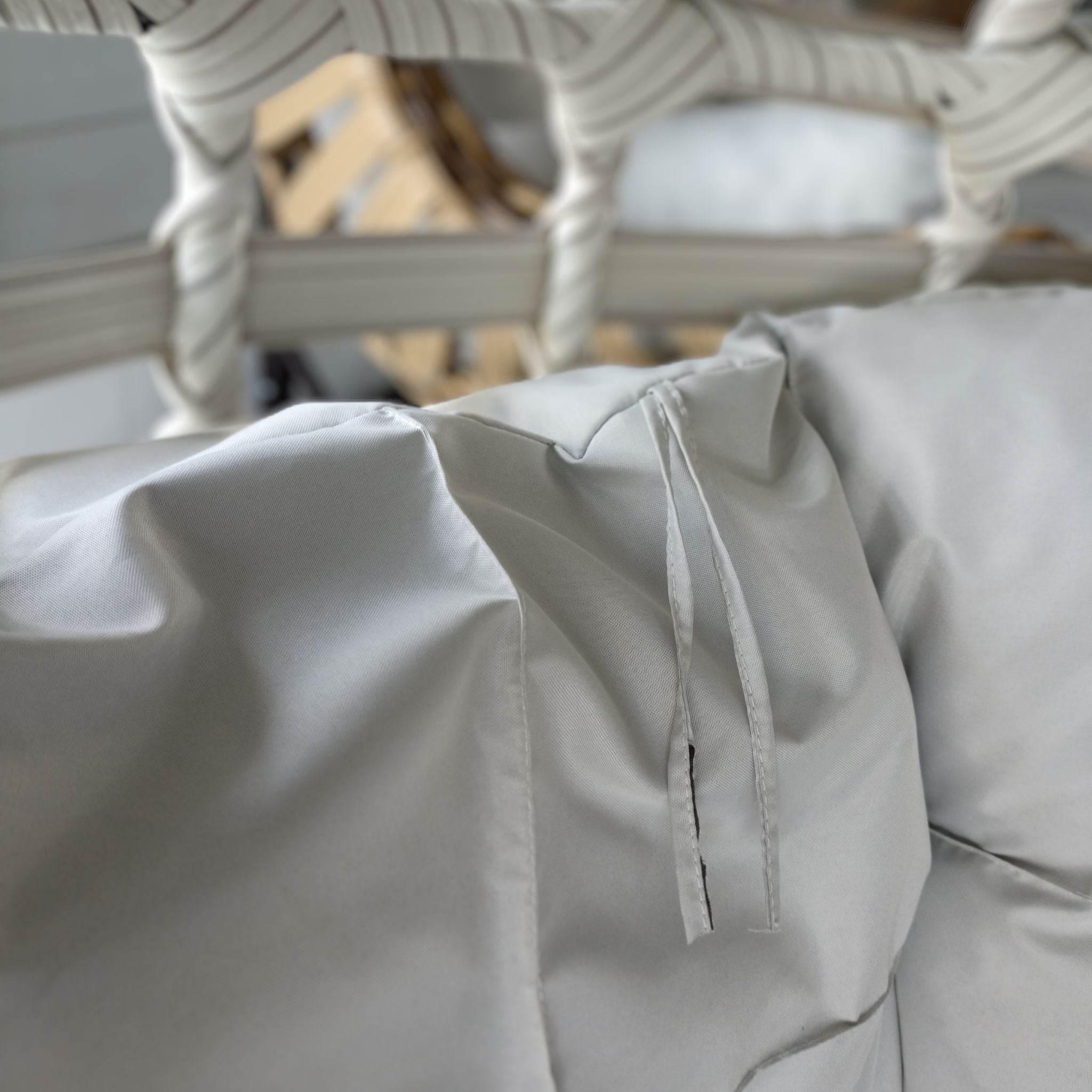 Gowoll Gartenschaukel Rattan Hängesessel mit Gestell Hängeschaukel Bodrum Double