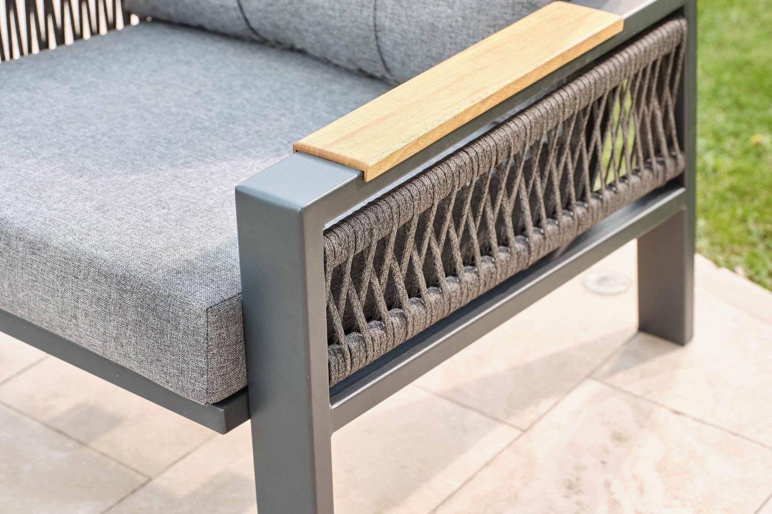 Gowoll Harmony Plus Gartenlounge-Set Gartengarnitur Gartenmöbel Set 5 Personen Gartentisch für Outdoor