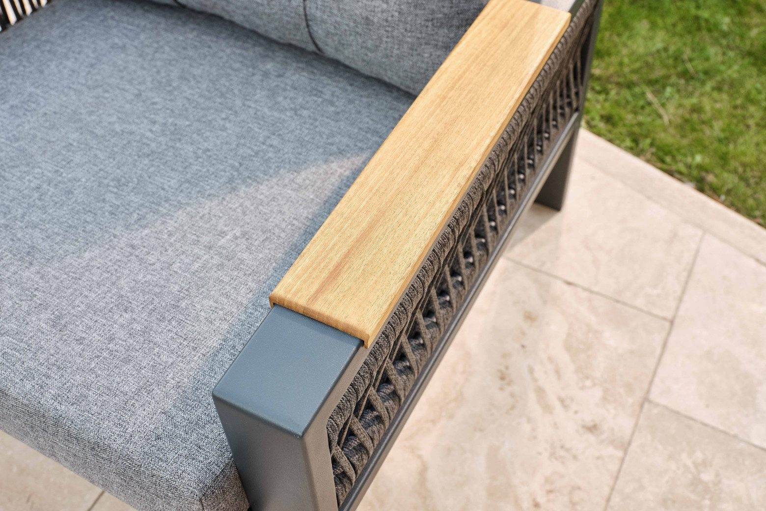 Gowoll Harmony Plus Gartenlounge-Set Gartengarnitur Gartenmöbel Set 5 Personen Gartentisch für Outdoor