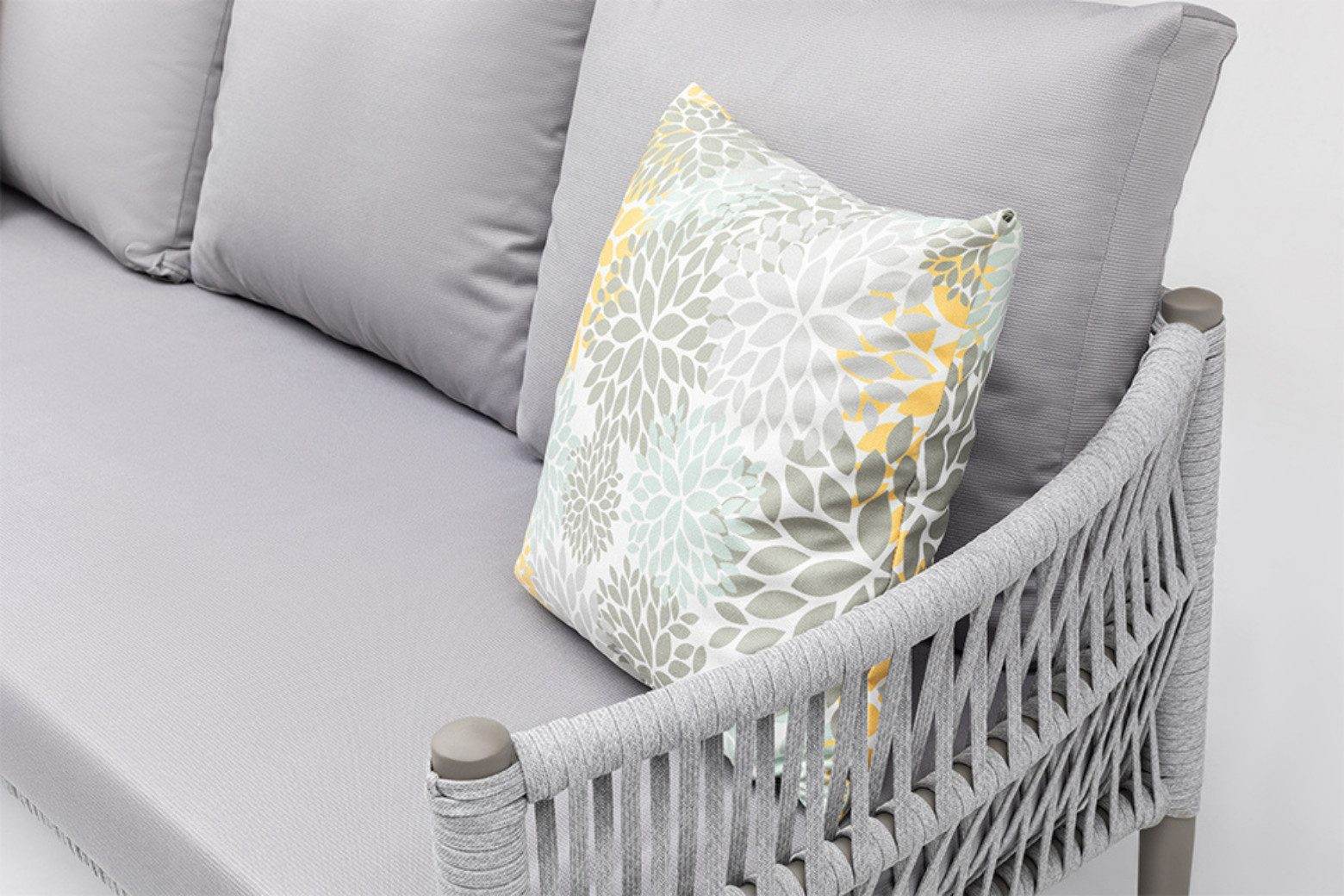 Gowoll Mitra Gartenlounge-Set Gartengarnitur Gartenmöbel Set 5 Personen Gartentisch für Outdoor