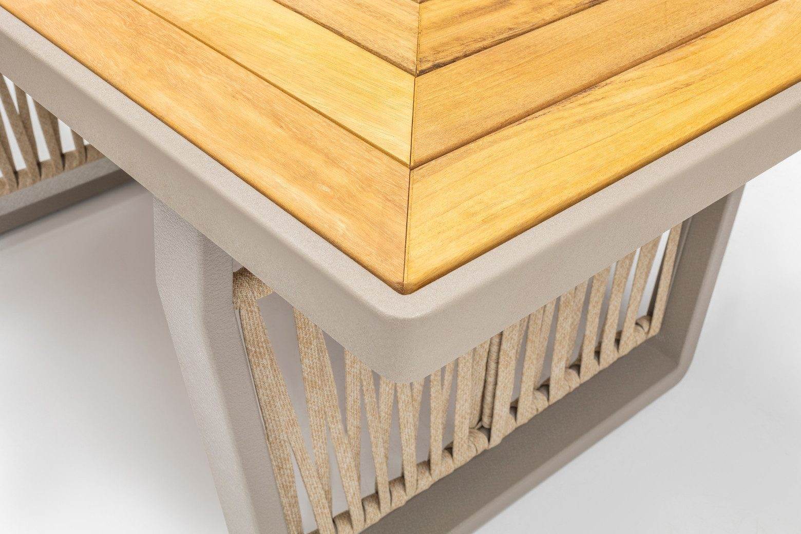 Gowoll Mykonos Plus Gartenlounge-Set Gartengarnitur Gartenmöbel Set 5 Personen Gartentisch für Outdoor