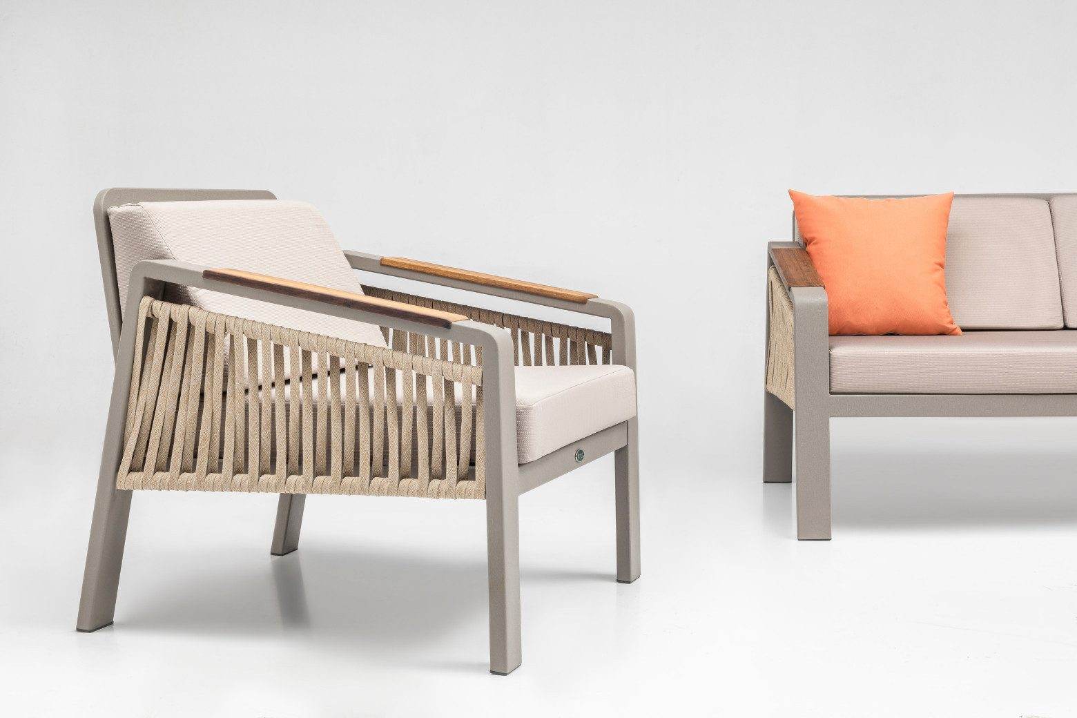 Gowoll Mykonos Plus Gartenlounge-Set Gartengarnitur Gartenmöbel Set 5 Personen Gartentisch für Outdoor