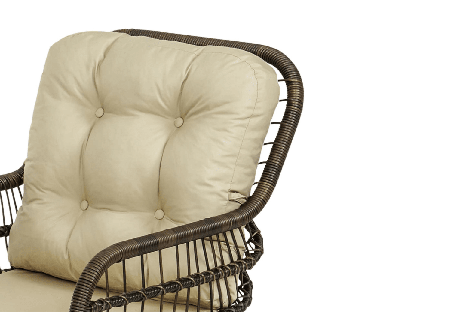 PISA Loungeset für Balkon | Polyrattan Sitzgruppe mit Glastisch | 2-Sitzer Gartenmöbel von Gowoll