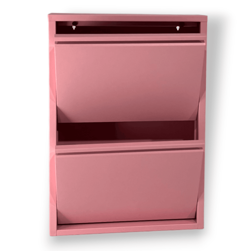 Gowoll Schuhschrank (2 Klappen Pink)