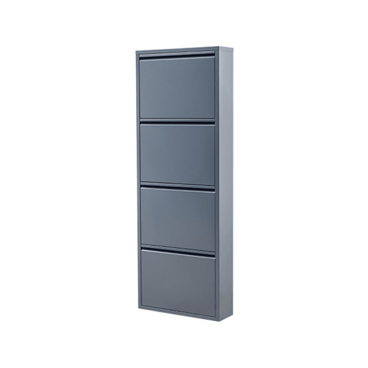 Gowoll Schuhschrank (4 Klappen Anthrazit)