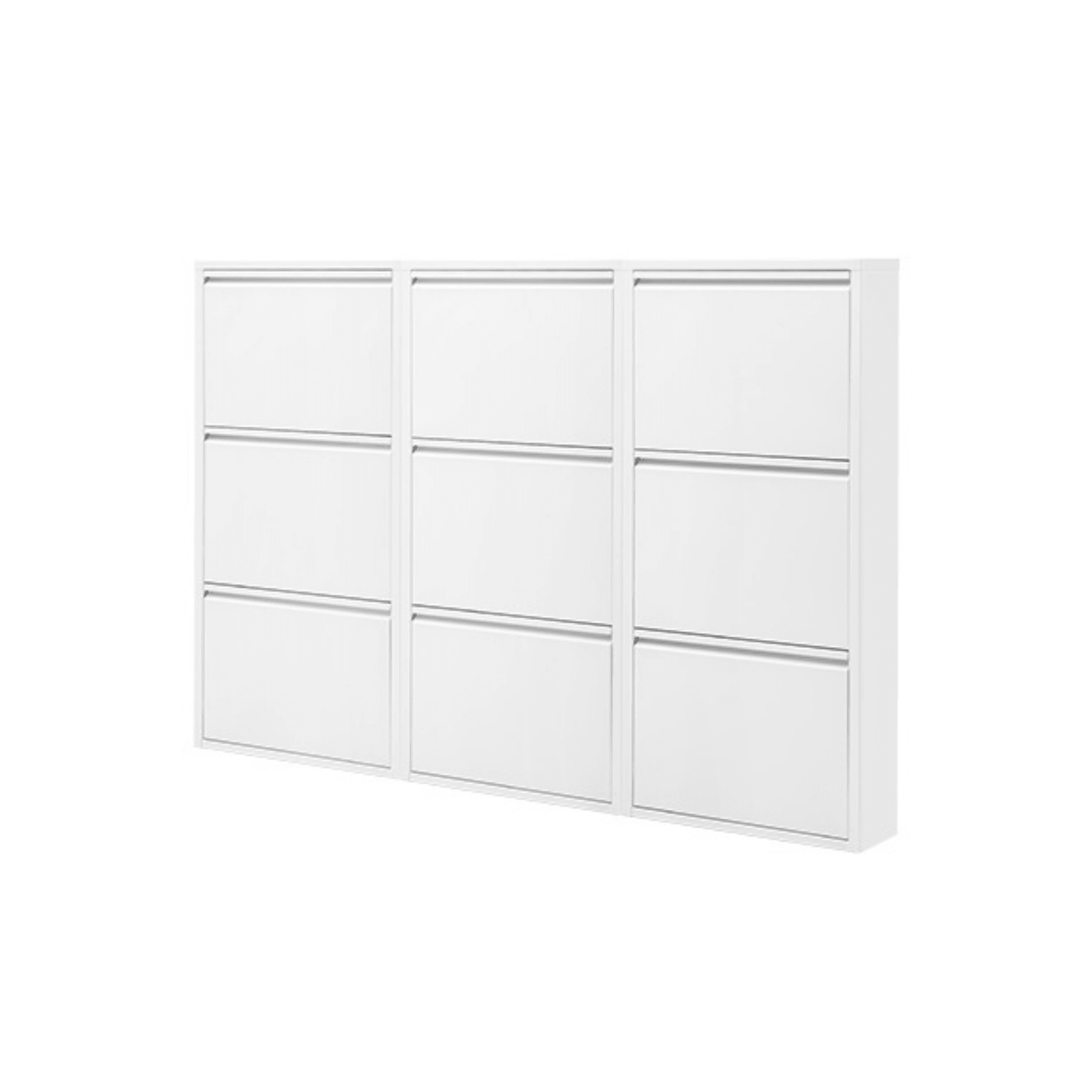 Gowoll Schuhschrank (3 Klappen Weiß)