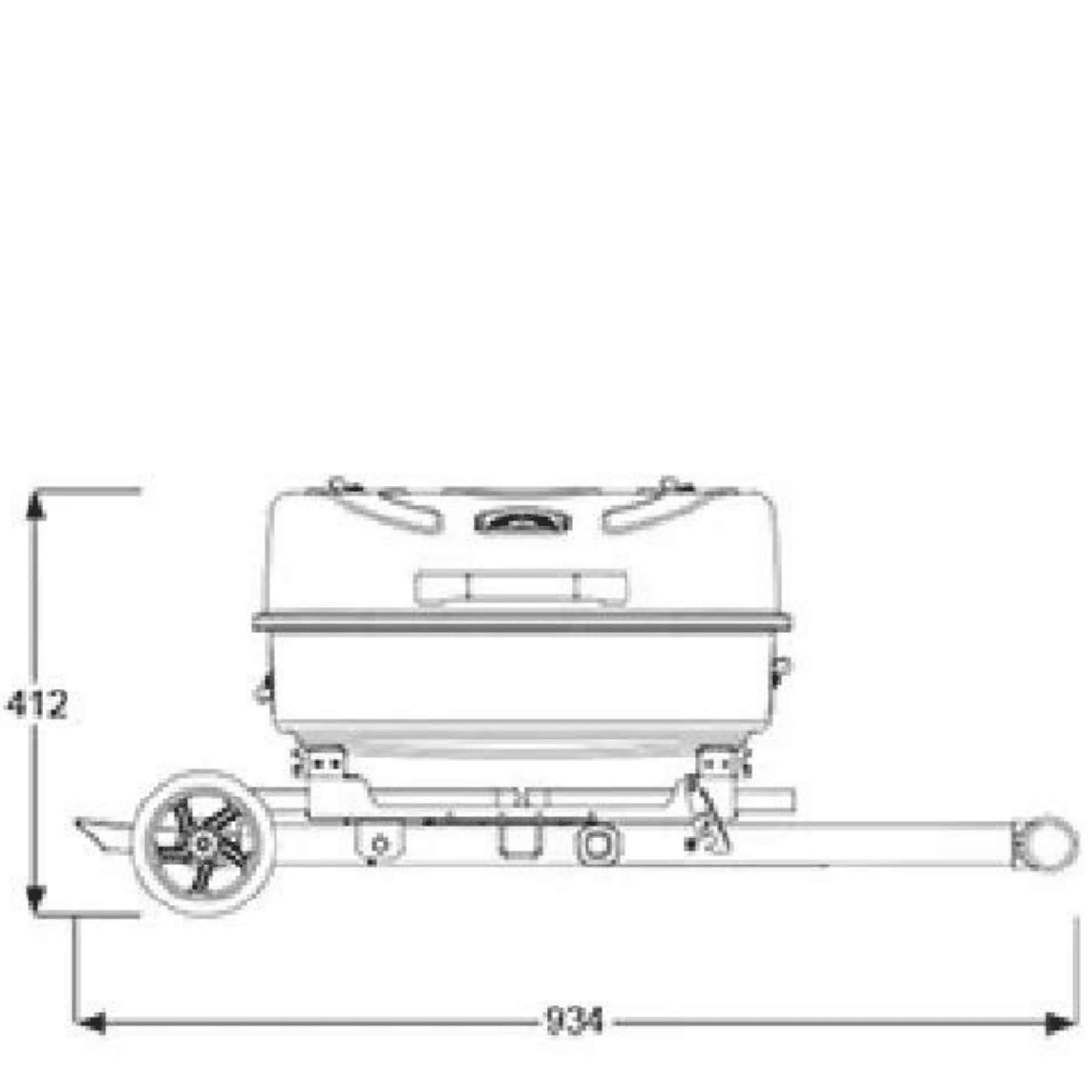 Guruss Travel-X Holzgrill Mobilgrill mit Grillrost