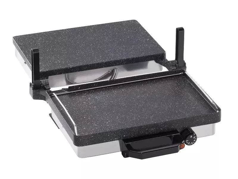3-in-1 Kontaktgrill mit Granit-Beschichtung – Elektrogrill für fettfreies Grillen