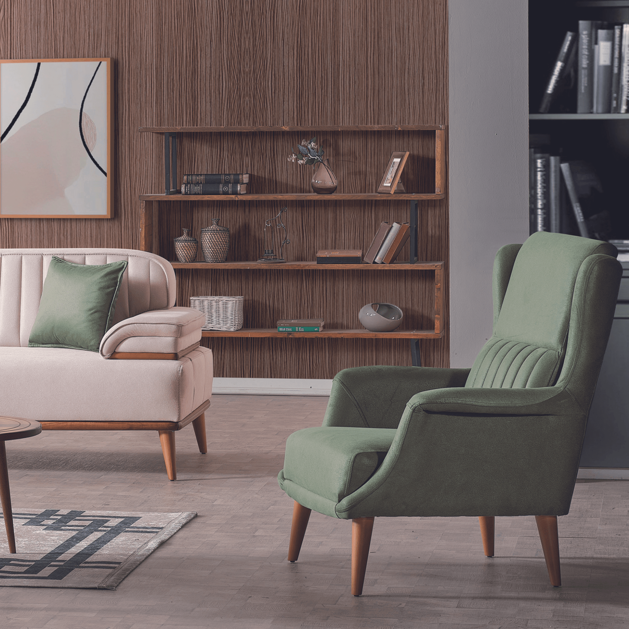 Bugatti Sofa Set 3-3-1 Couchgarnitur | Modern Design & Kostenlose Montage | Holzfüße & Schlaffunktion