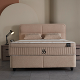 BSS LUCCEBEDD Boxspringbett Set |  Matratze H3 | Box und Kopfteil