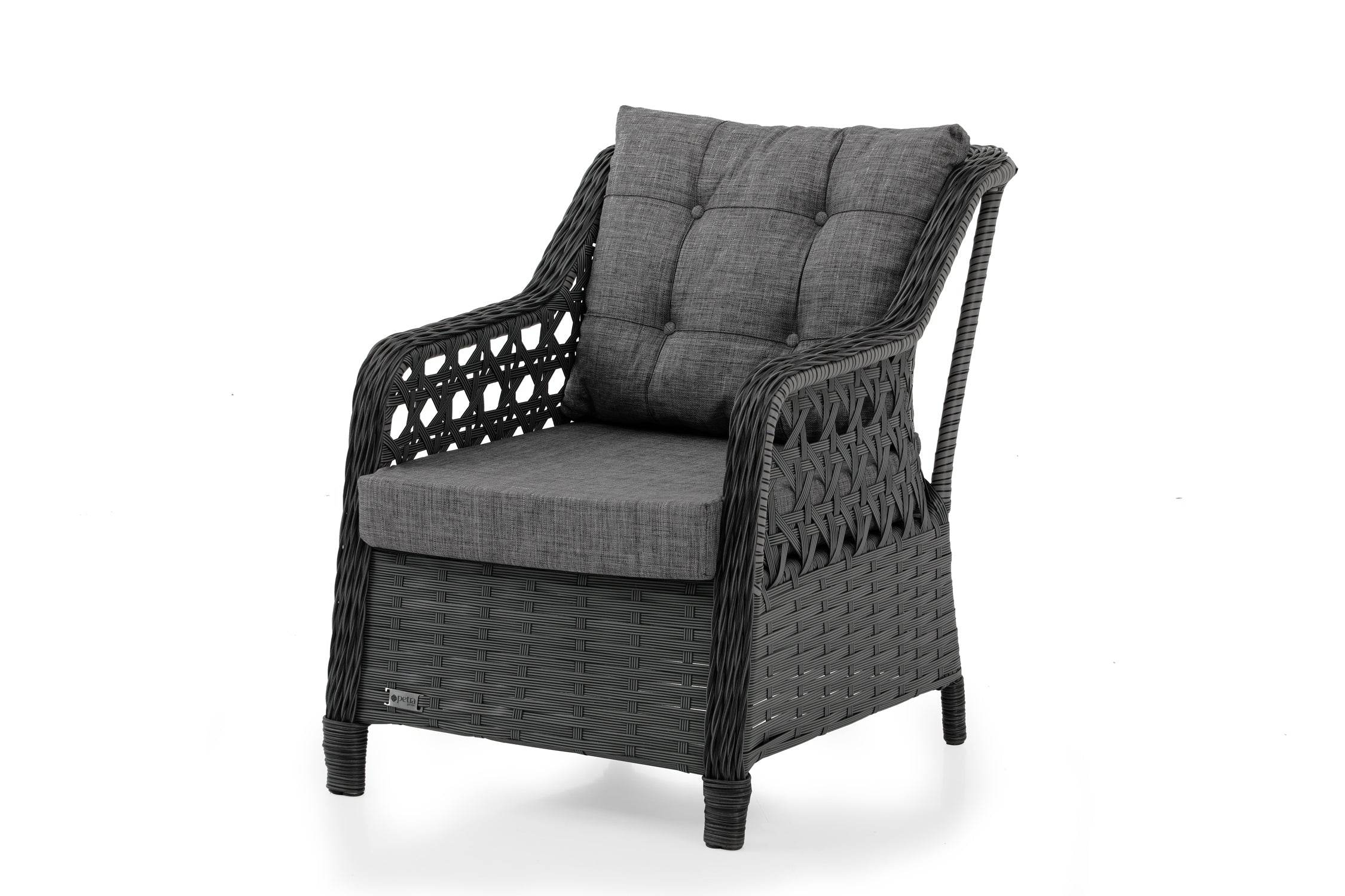 Petra Lüxemburg 8-6 Personen Garten Essgruppe Esstisch 100x200, Rattan Essgruppe für Outdoor