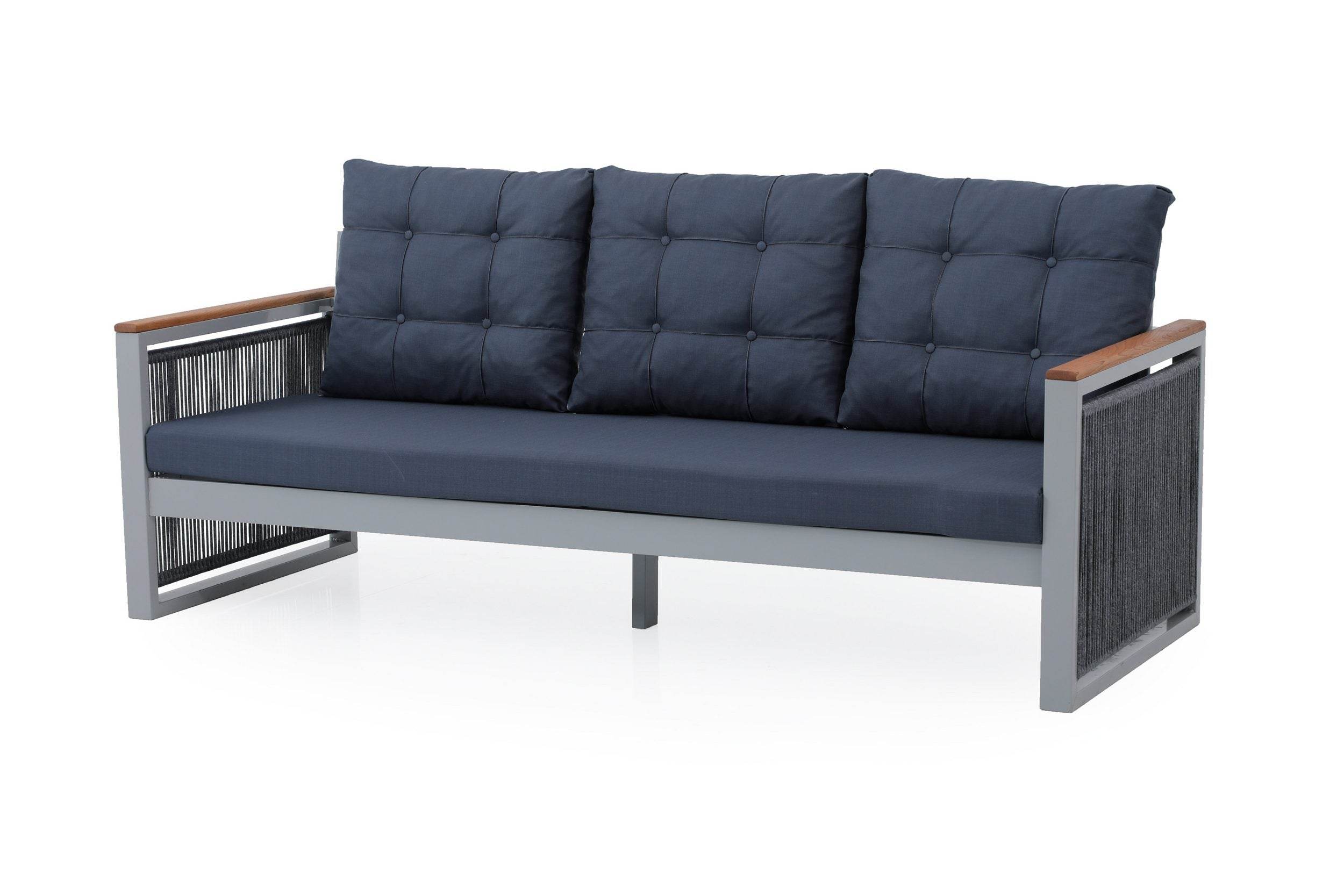 Petra Sitzgruppe Garten 7 Personen Aluminium Set für Balkon und Outdoor