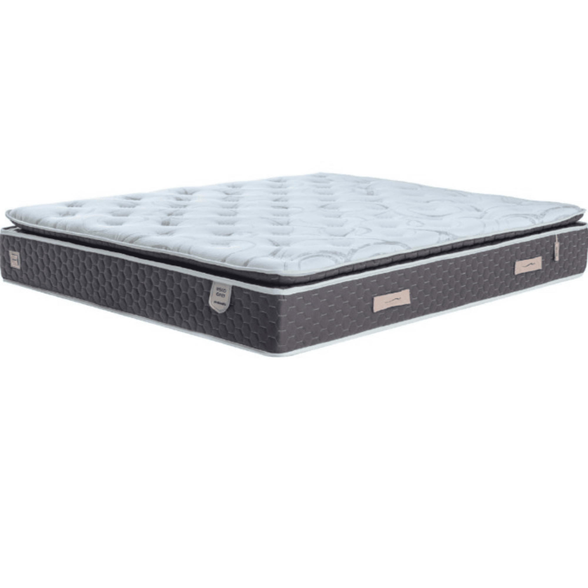 Moln Visco Grey Boxspringbett Set mit Matratze und Bettkästen, Schlafzimmer Set