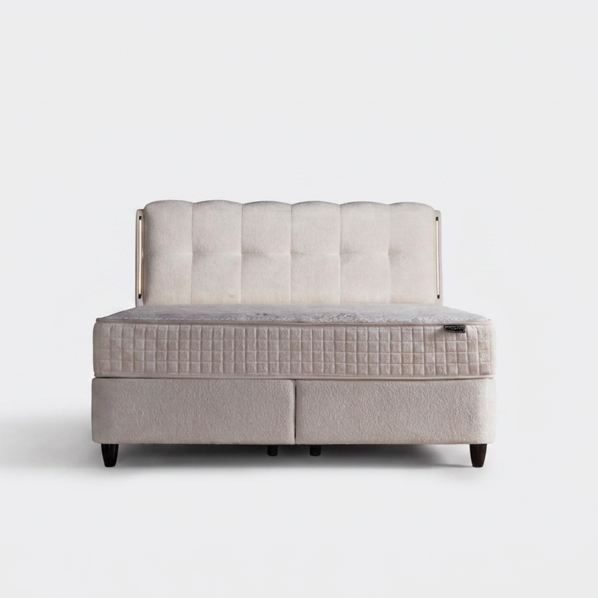 Naturalbett Boxspringbett mit Matratze LED
