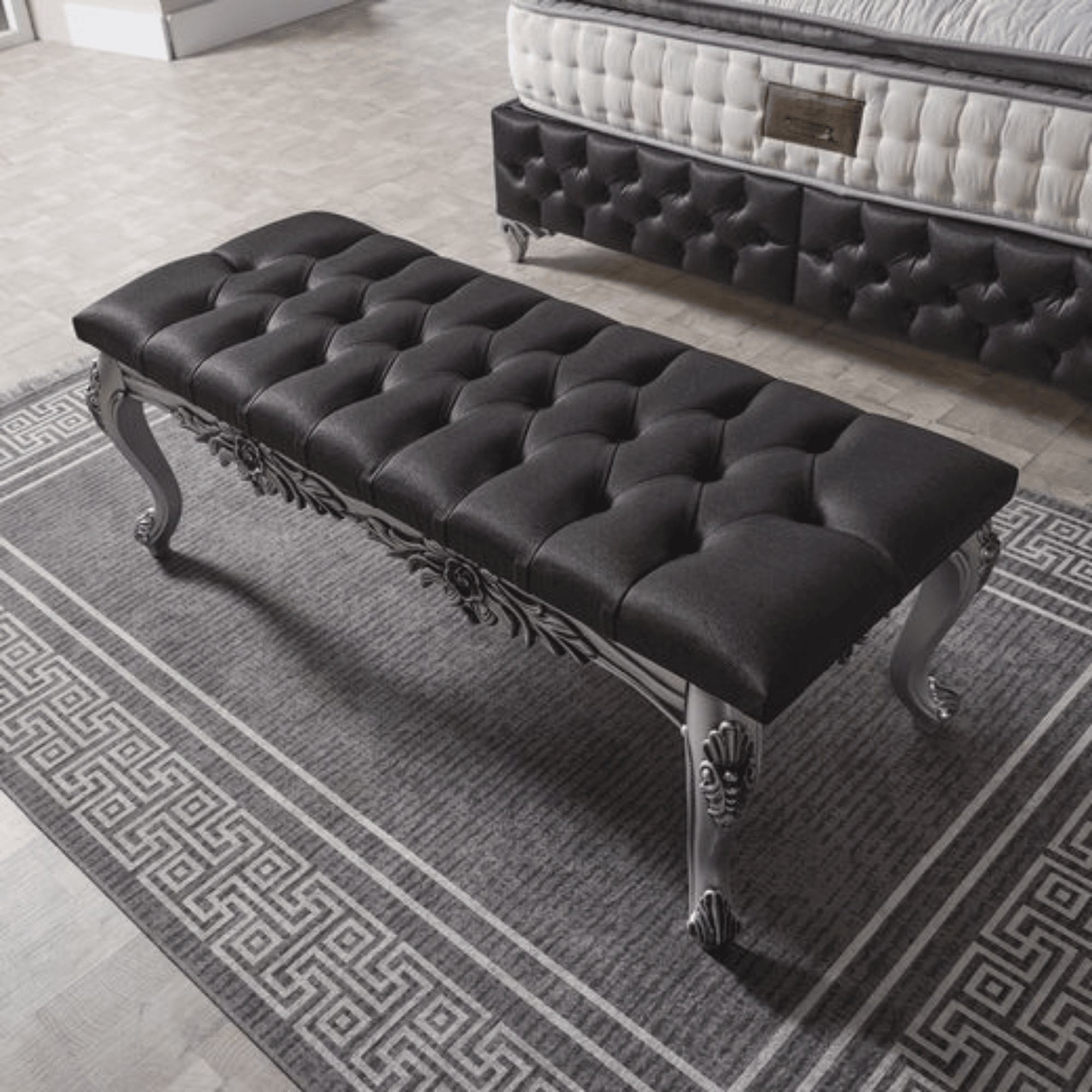 Rixoss Boxspringbett mit Stauraum | H3 Komfortmatratze & Samtgefühl | Modernes Polsterbett