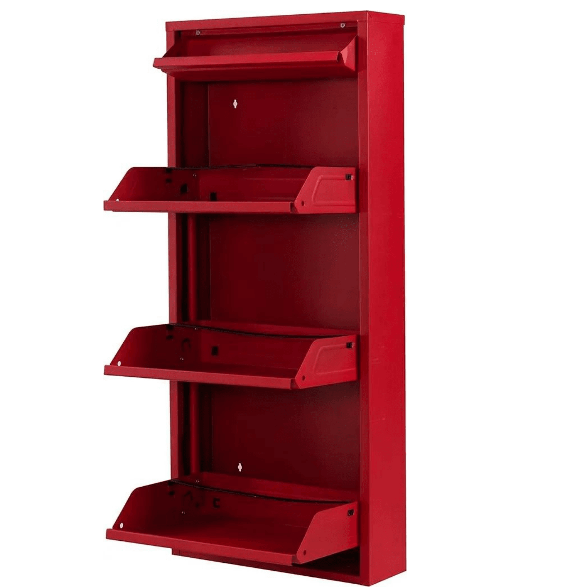 Gowoll Schuhschrank (3+1 Klappen Rot)