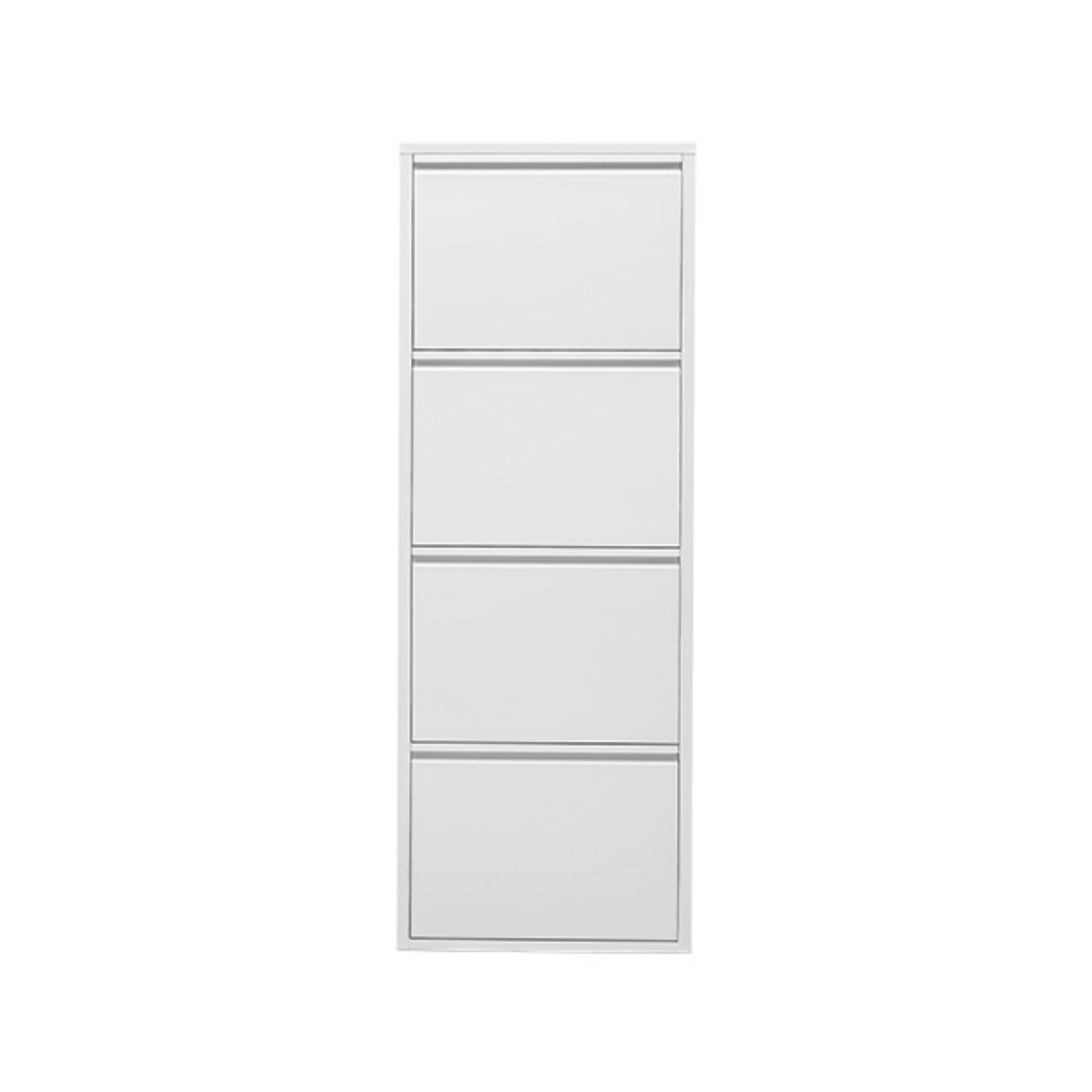 Gowoll Schuhschrank (4 Klappen Weiß)