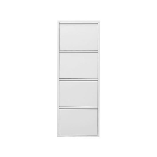 Gowoll Schuhschrank (4 Klappen Weiß)