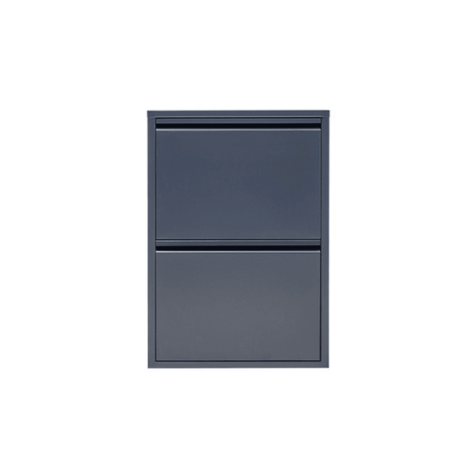 Gowoll Schuhschrank (2 Klappen Anthrazit)