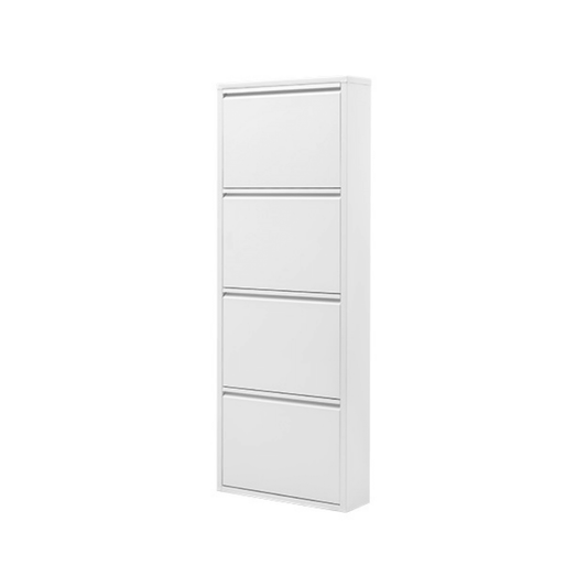 Gowoll Schuhschrank (4 Klappen Weiß)