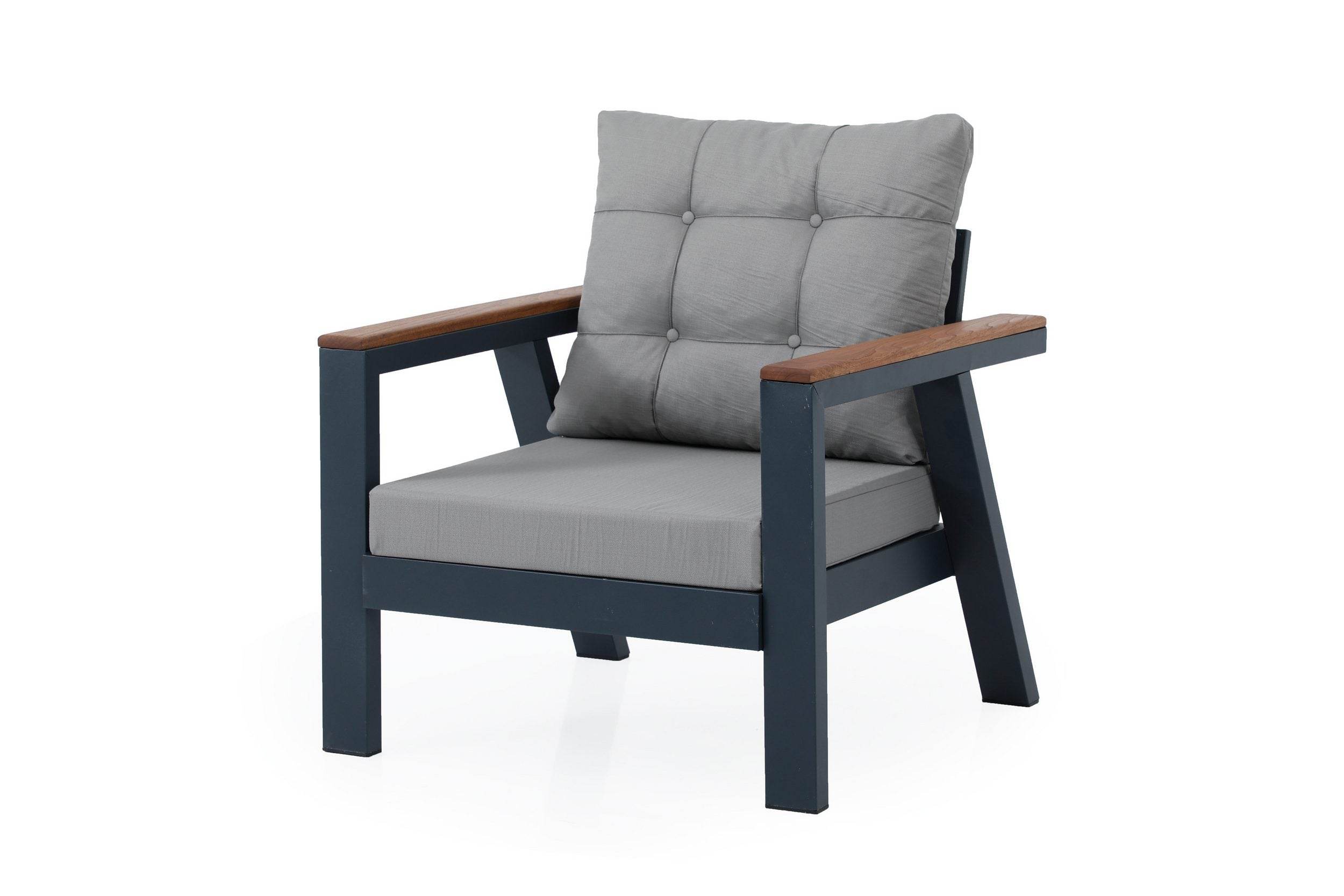 Petra Sitzgruppe Garten 7 Personen Aluminium Set für Balkon und Outdoor