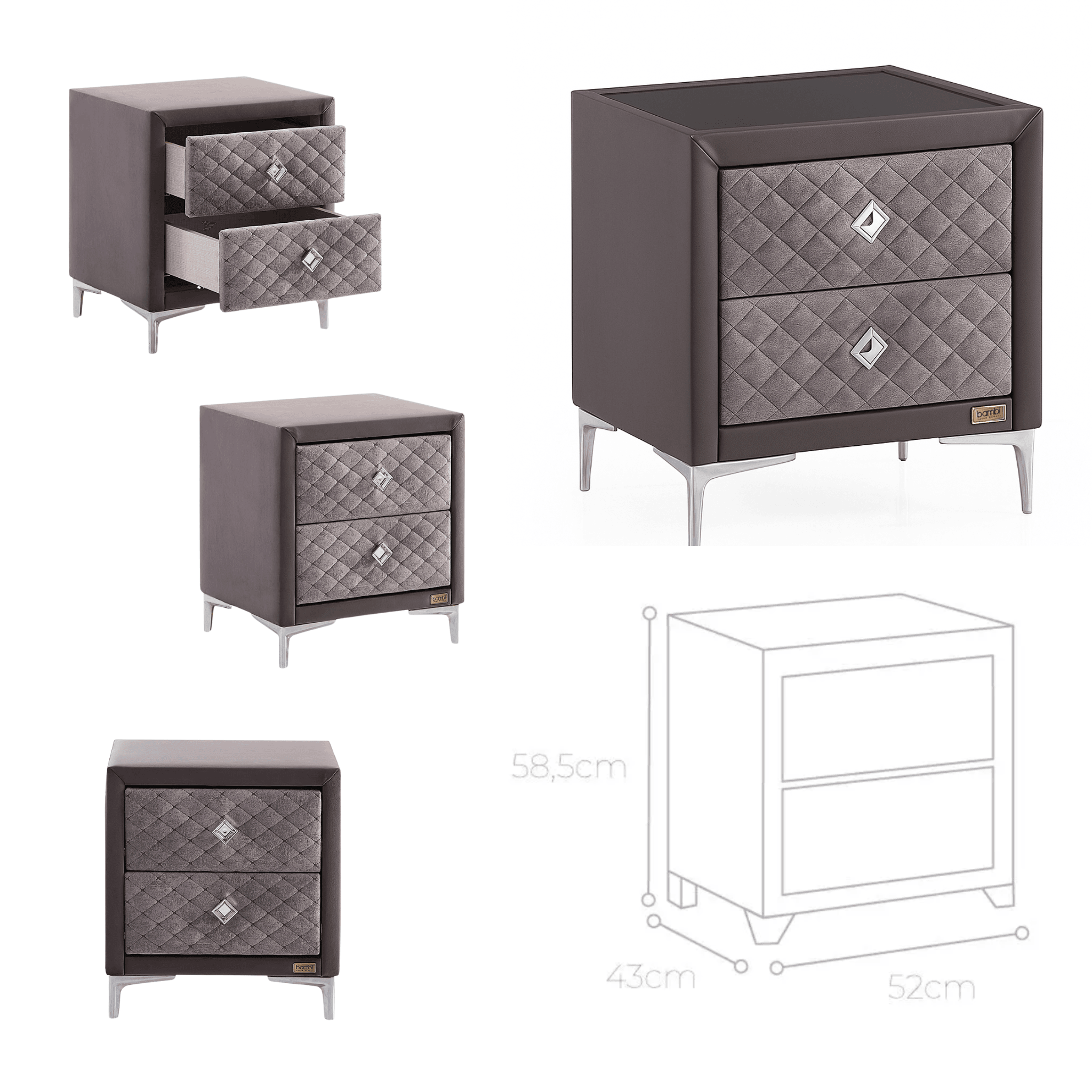 Bambi Thermo Control Boxspringbett mit Matratze & Bettkästen