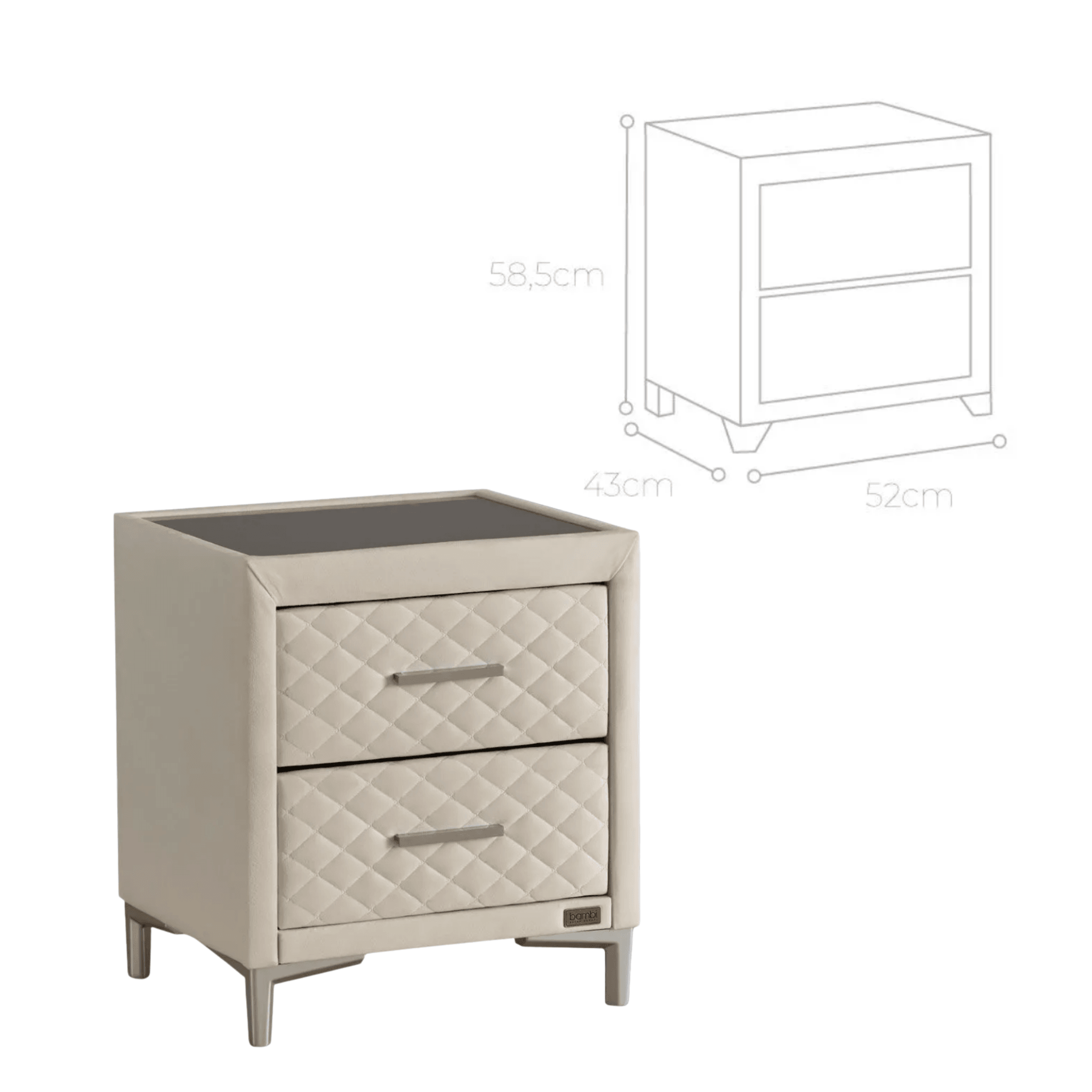 Bambi Thermo Control Boxspringbett mit Matratze & Bettkästen