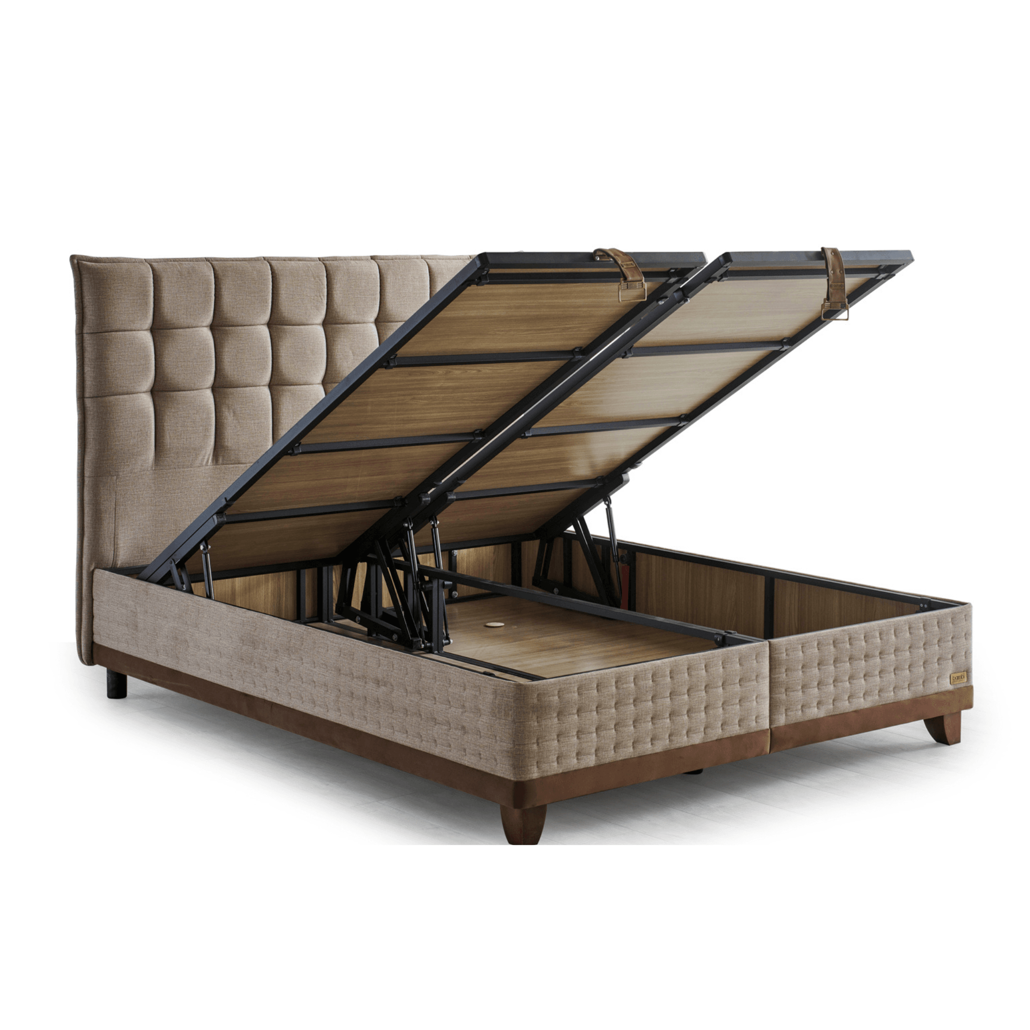 Bambi Cotton Master Boxspringbett Schlafzimmer Set mit 9 Schichten mit Topper Höhe 32 cm Matratze