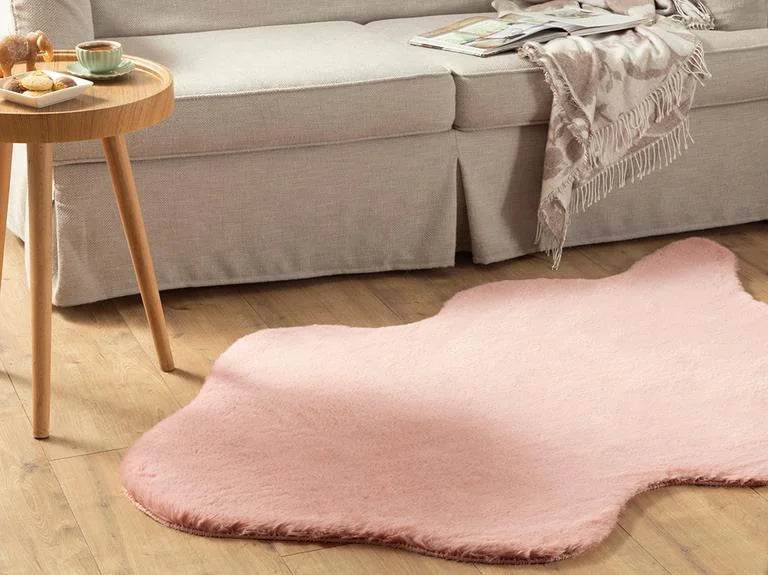 Kaninchenfellteppich Weich & Flauschig – 5 Farben, 2 Größen | Waschbar & Rutschfest