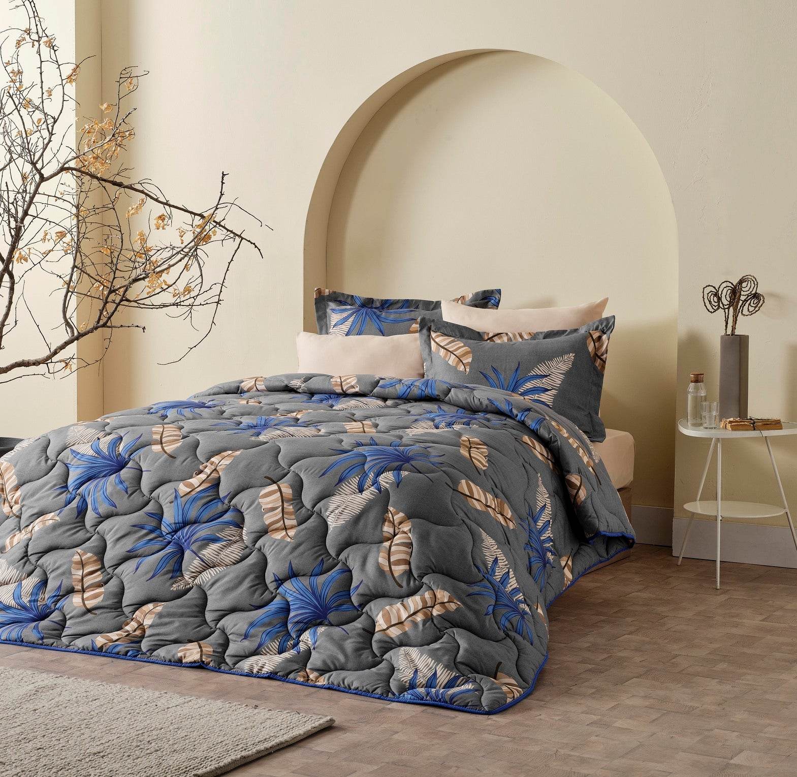 Moln Microfaser Ganzjahresdecke Antistress Steppdecke | 155x215 & 195x215 cm, Allergikerfreundlich, 7 Designs