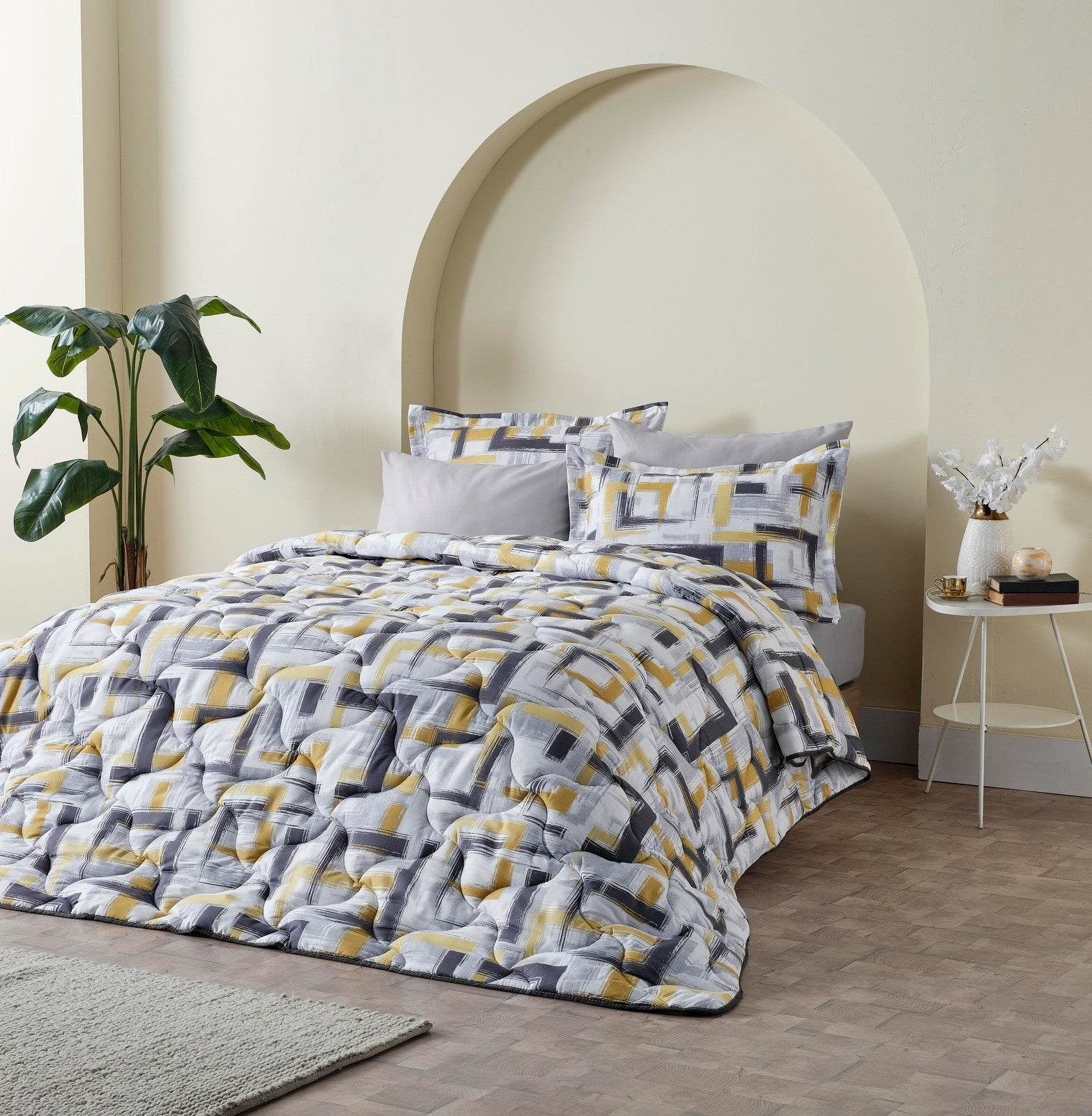 Moln Microfaser Ganzjahresdecke Antistress Steppdecke | 155x215 & 195x215 cm, Allergikerfreundlich, 7 Designs