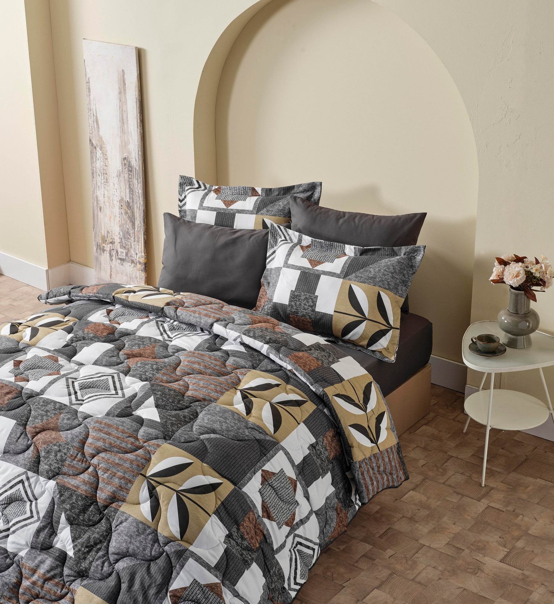 Moln Microfaser Ganzjahresdecke Antistress Steppdecke | 155x215 & 195x215 cm, Allergikerfreundlich, 7 Designs