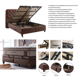 Bambi Comfizone Boxspringbett 180x200 cm mit Matratze & Stauraum – Verstellbarer Härtegrad & Komfortsystem