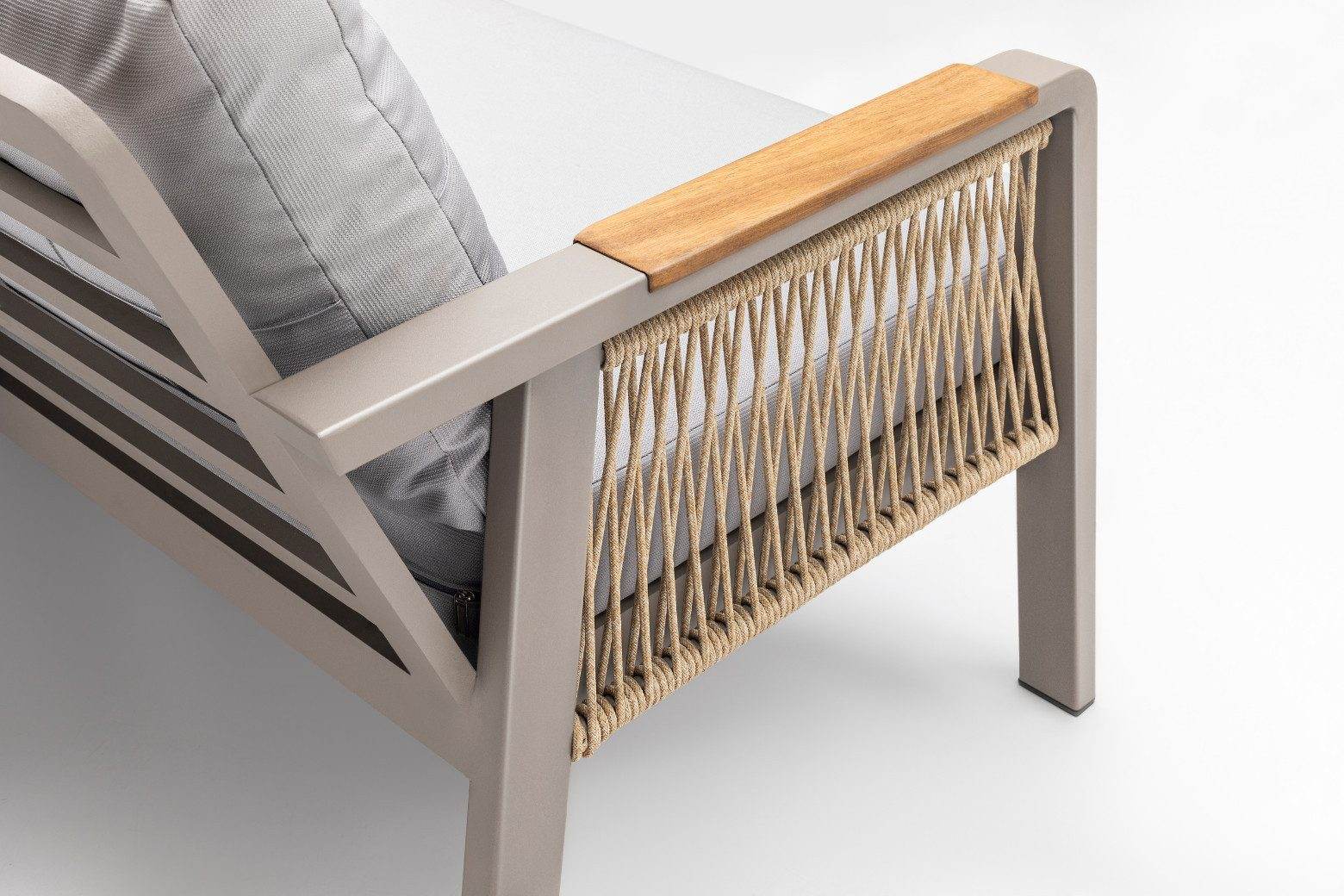 Gowoll Artemis Plus Tisch Gartenlounge-Set Premium (Sitz und Rückenkissen, Tisch mit 2x3 Sitzer und 2xStuhl)