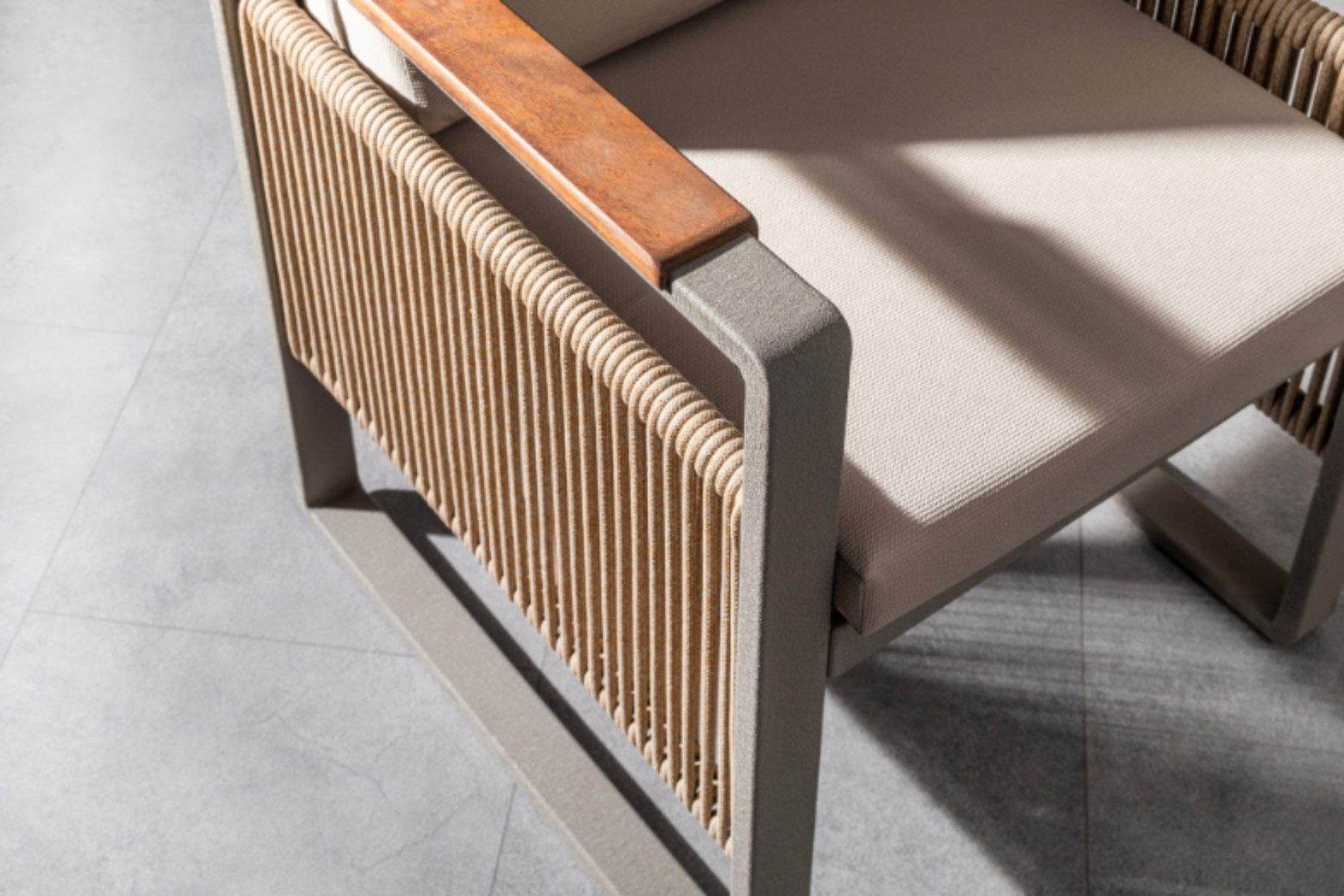 Gowoll Argos Aluminium Gartenlounge-Set Wetterfeste Gartenmöbel Set 6 Personen für Outdoor Terassenmöbel