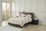 BSS MILANO Boxspringbett Set | Matratze H3 | Box und Kopfteil