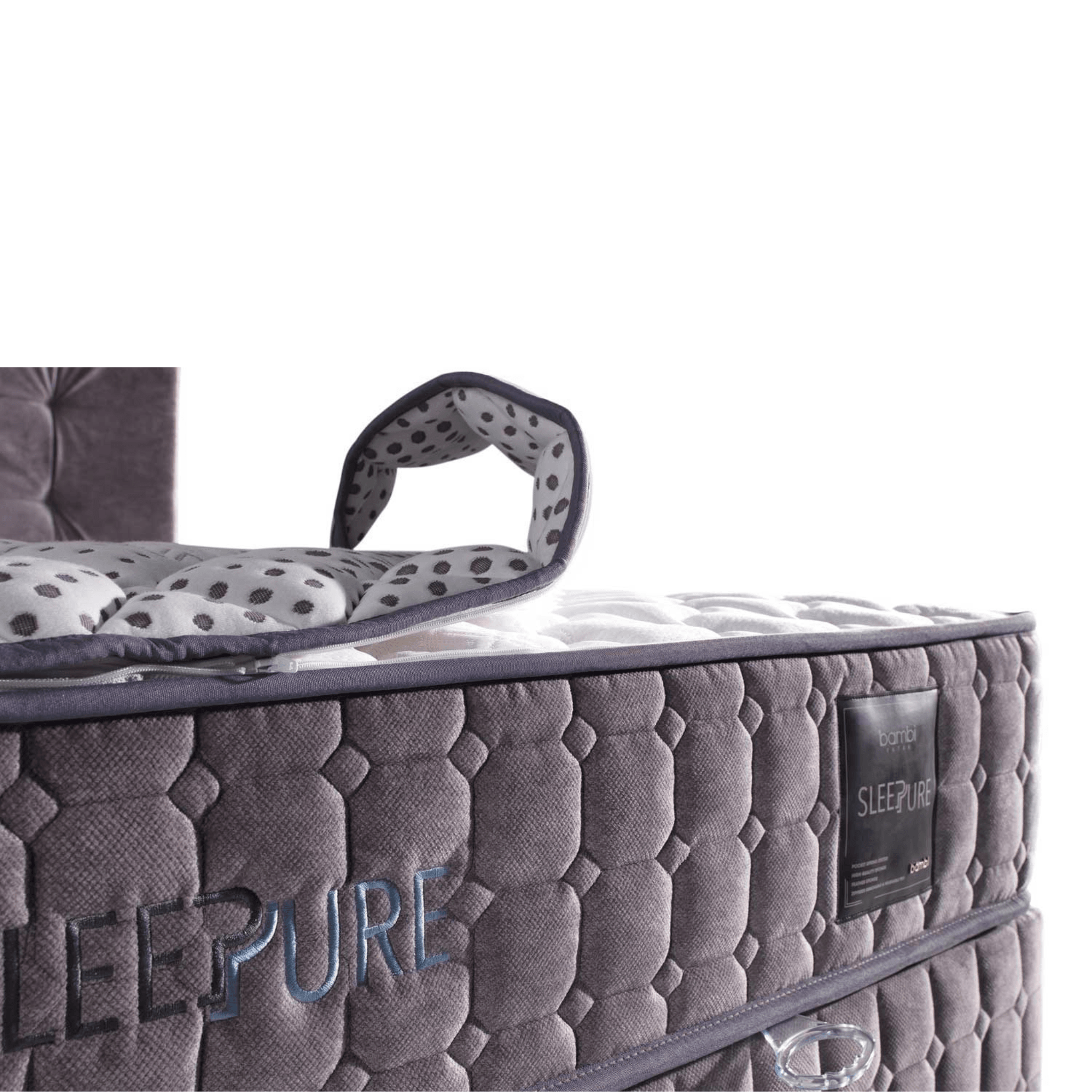 Bambi Sleeppure 8 Schichten Höhe 31 cm Matratze 90x200 - 180x200 Reißverschluss