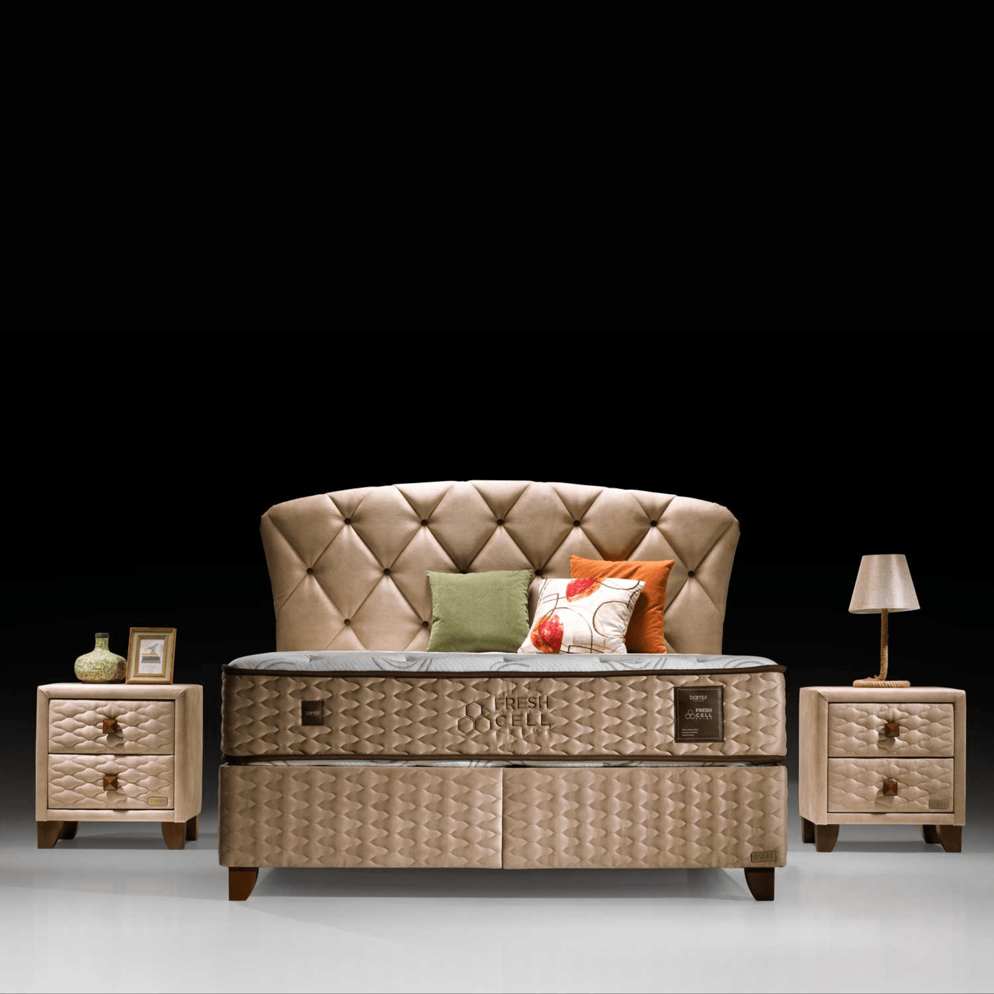 Bambi Freshcell Prime Boxspringbett Schlafzimmer Set