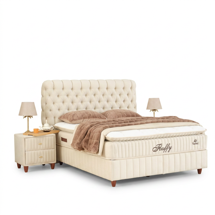 BSS FLUFFY Boxspringbett mit Matratze