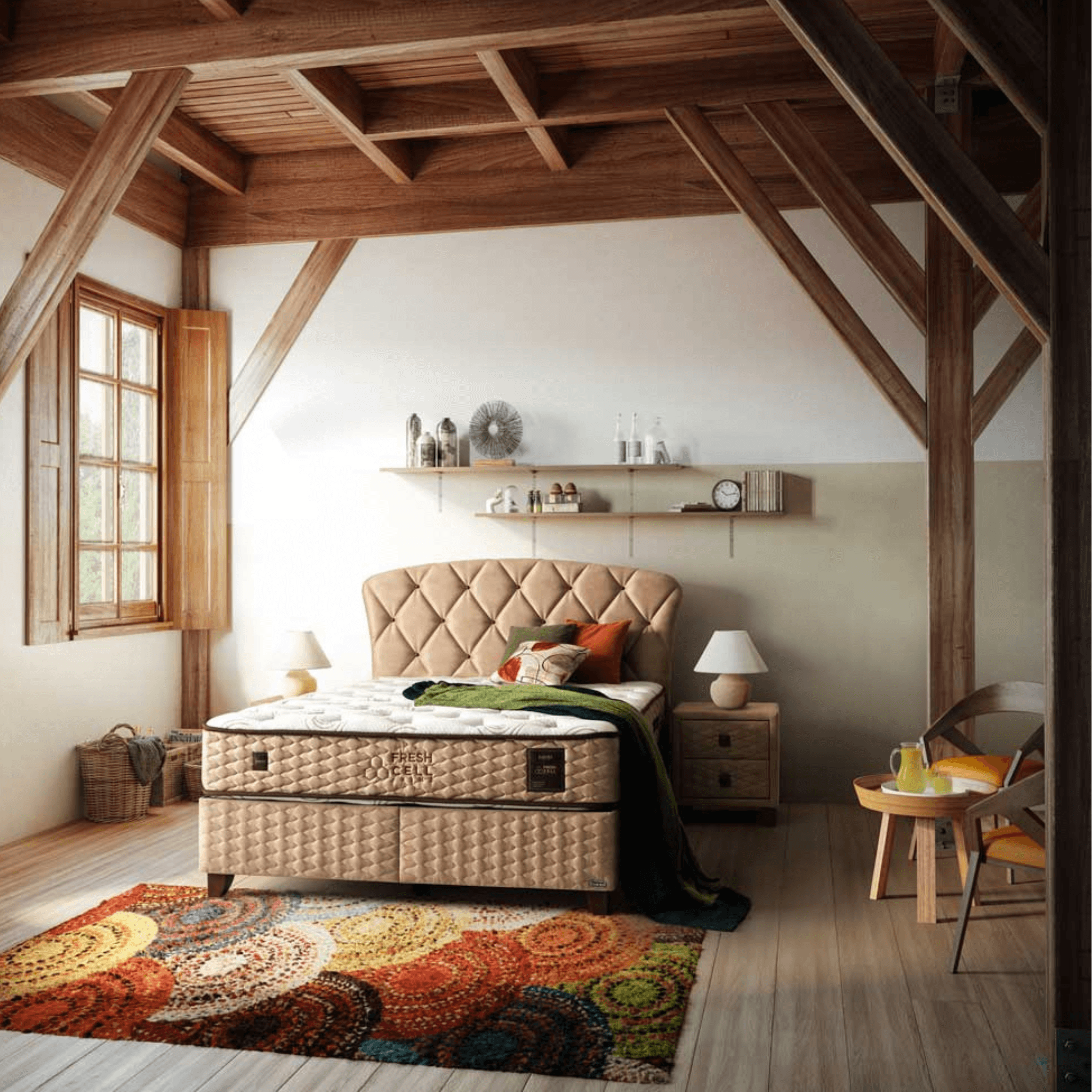 Bambi Freshcell Prime Boxspringbett Schlafzimmer Set