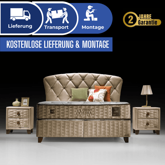Bambi Freshcell Prime Boxspringbett Schlafzimmer Set