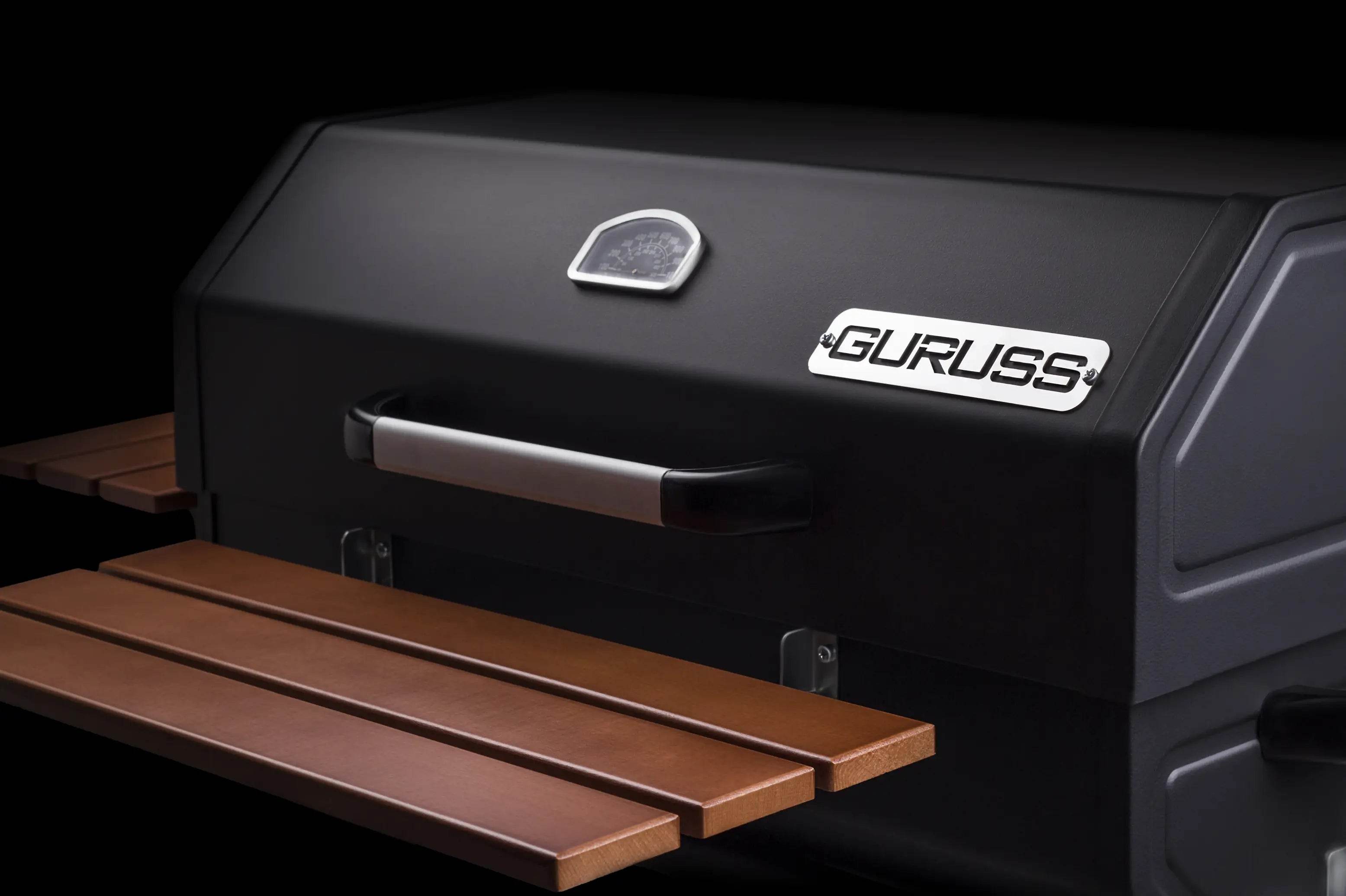XXL Holzkohlegrill mit Deckel & Temperaturanzeige | Guruss CG075 Grillwagen
