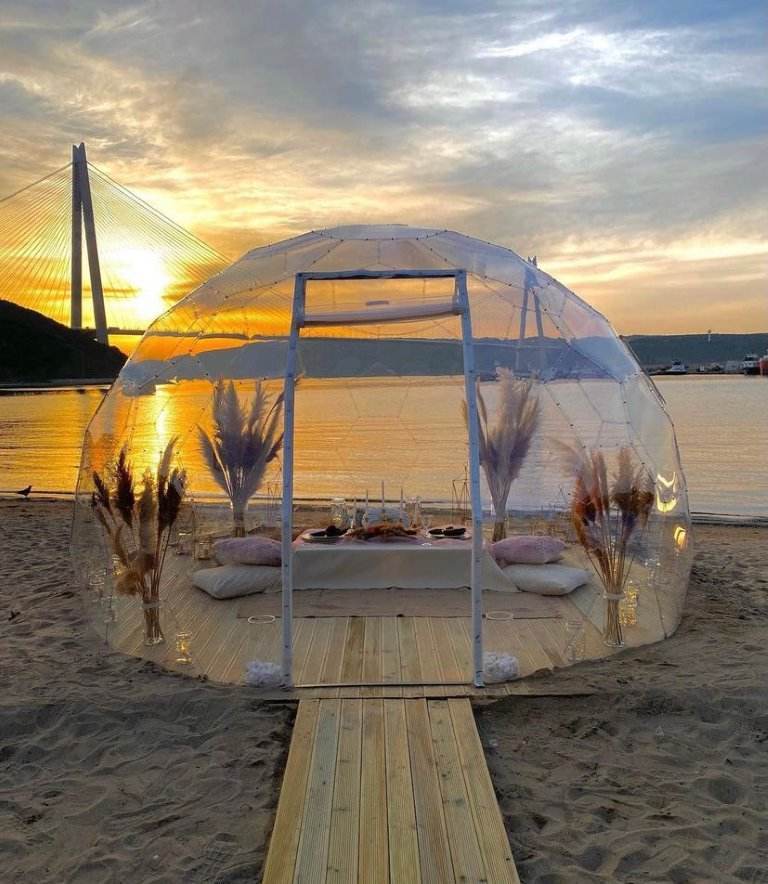 Gowoll Dome 4m | Outdoor Kuppel mit Montage & UV-Schutz