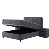 BSS LEOBEDD Boxspringbett Set | Matratze H3 | Box und Kopfteil