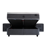 BSS LEOBEDD Boxspringbett Set | Matratze H3 | Box und Kopfteil
