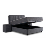BSS LEOBEDD Boxspringbett Set | Matratze H3 | Box und Kopfteil