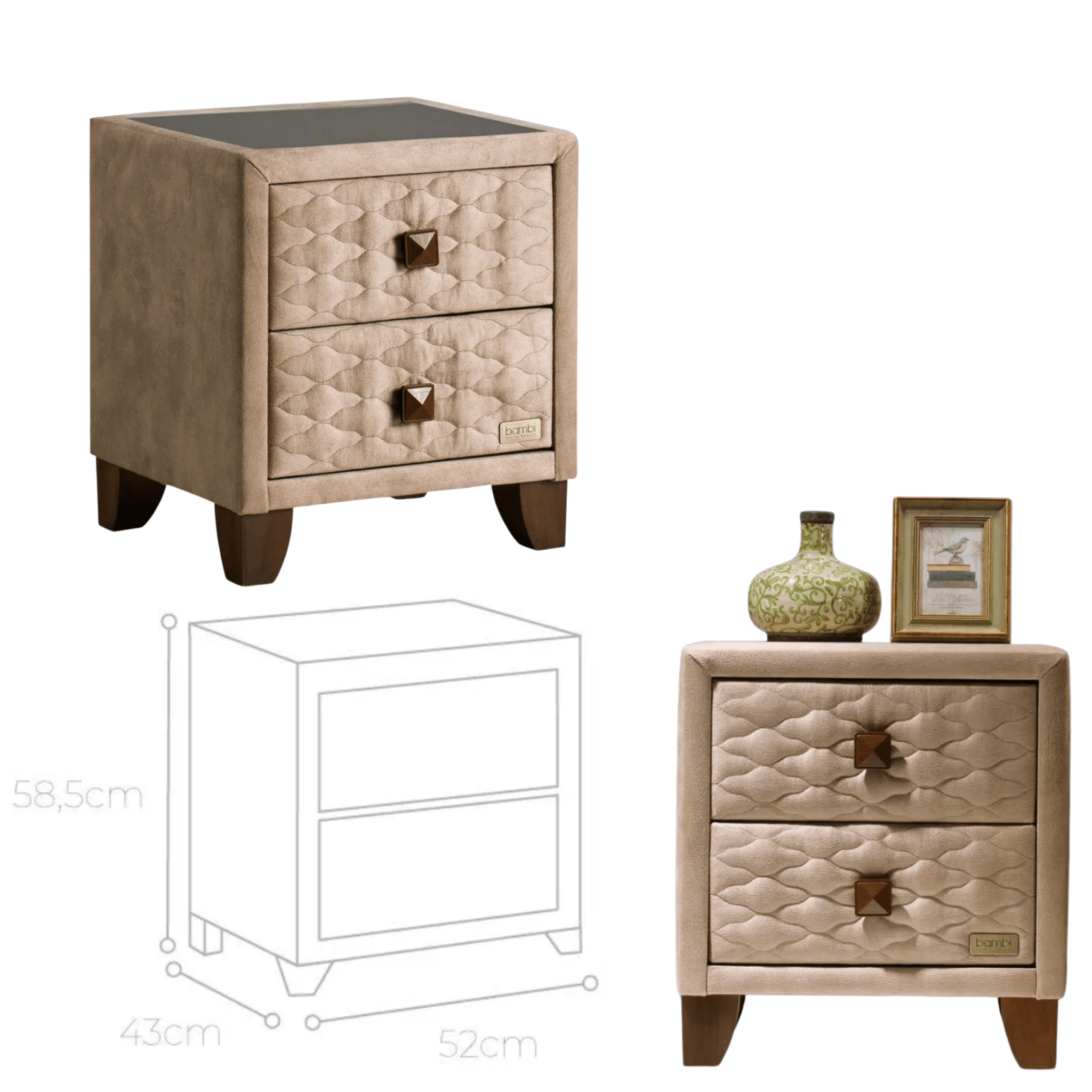 Bambi Freshcell Prime Boxspringbett Schlafzimmer Set