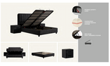 BSS LEOBEDD Boxspringbett Set | Matratze H3 | Box und Kopfteil